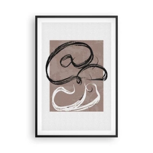 Poszter fehér keretben - Kompozíció - a teljesség keresése - 61x91 cm