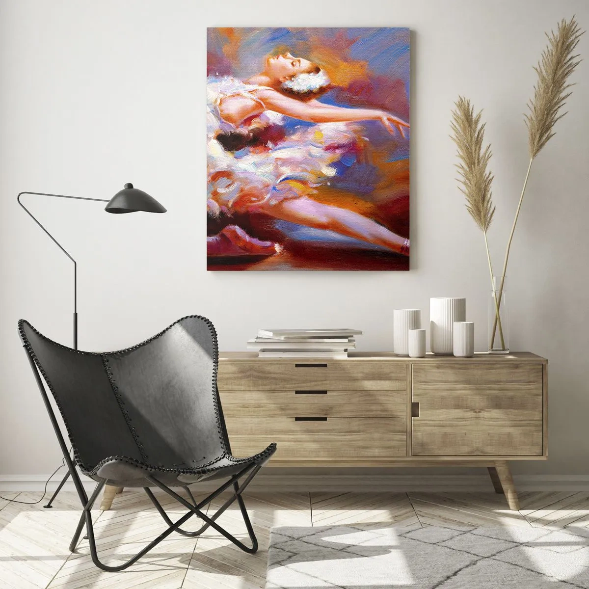 Üveg kép - A hattyú eleganciája - 70x100 cm