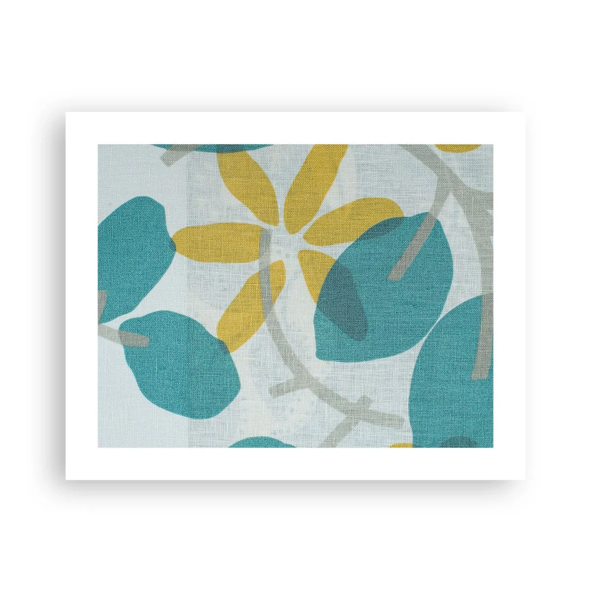 Poszter - Azúrkék levelek között - 50x40 cm