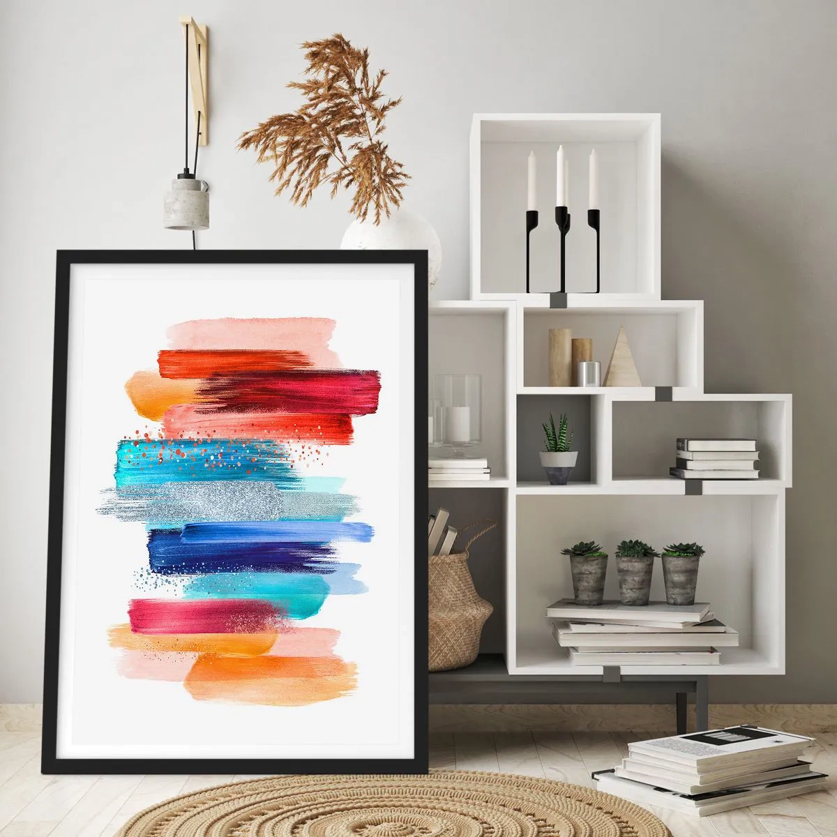 Poszter fehér keretben - Fel és le - 61x91 cm