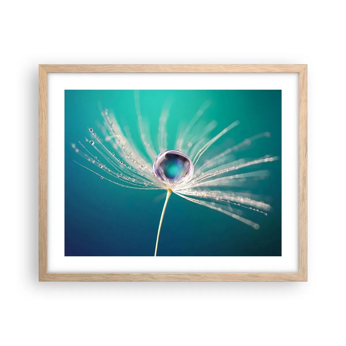 Poszter világos tölgy keretben - Misztikus pillanat - 50x40 cm