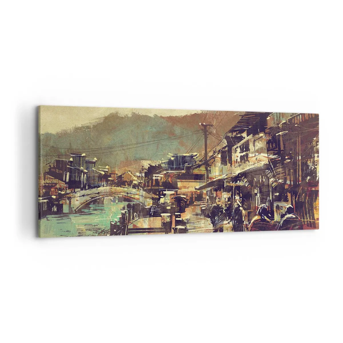 Vászonkép - Az élet, mint a szürke gazdagság - 120x50 cm