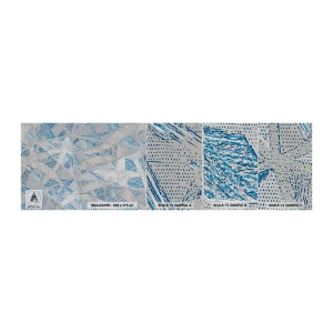 Fotótapéta Minta Premium Sand - A szürkéskék labirintusban - Firkák, Fényes, Káosz - 100x30 cm