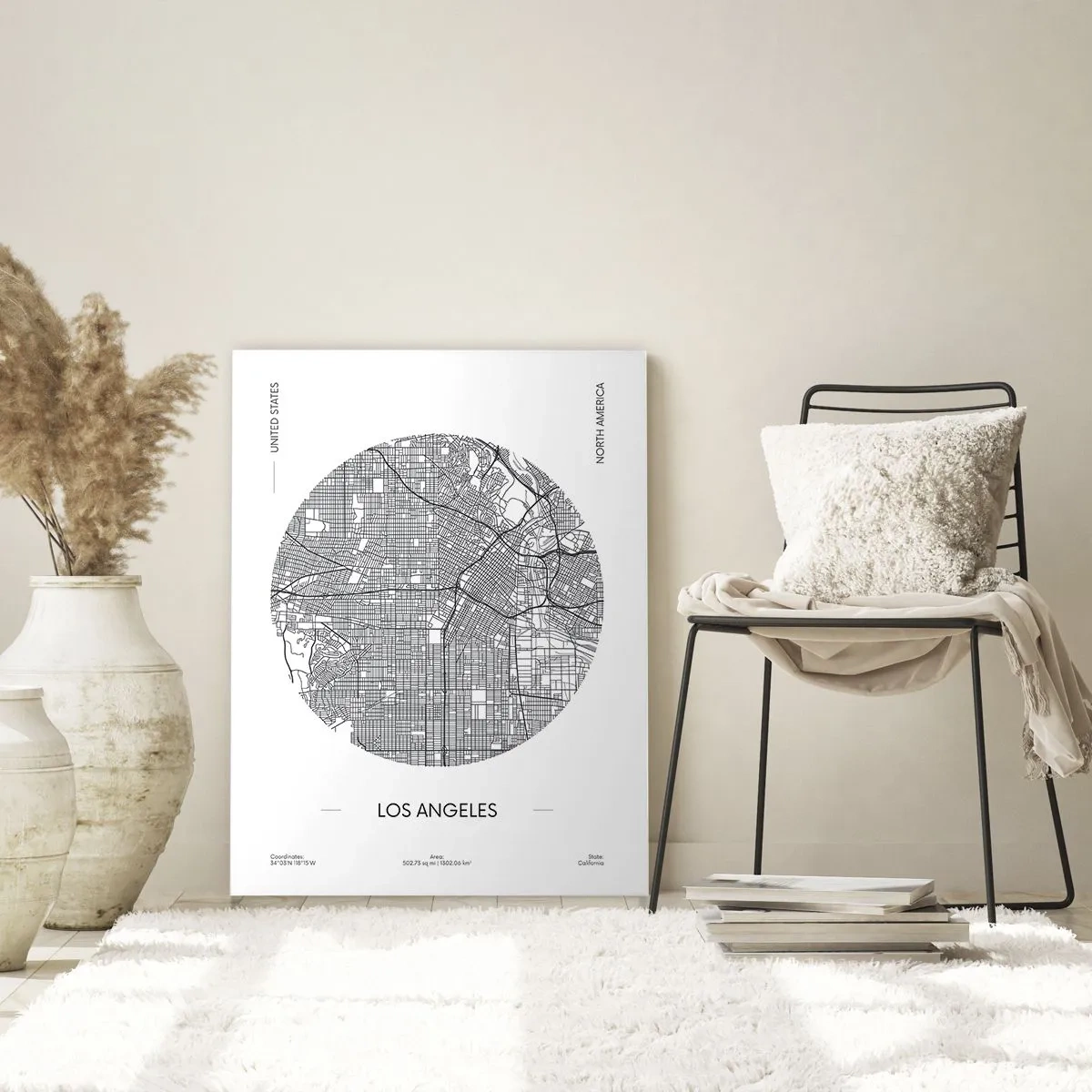 Üveg kép - Los Angeles anatómiája - 50x70 cm