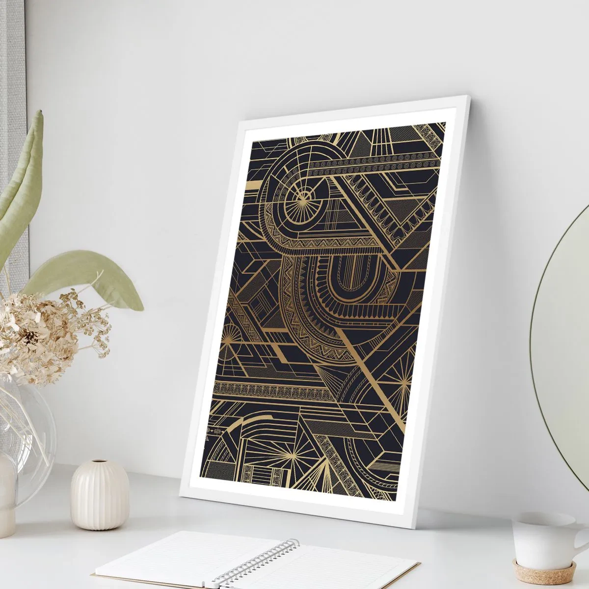 Poszter fekete keretben - Koncepciók, ötletek, tervek - 61x91 cm