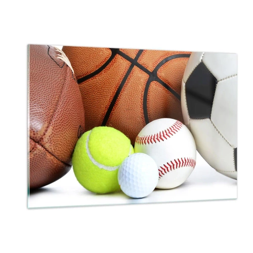 Üveg kép - A futball összeköt minket! - 120x80 cm