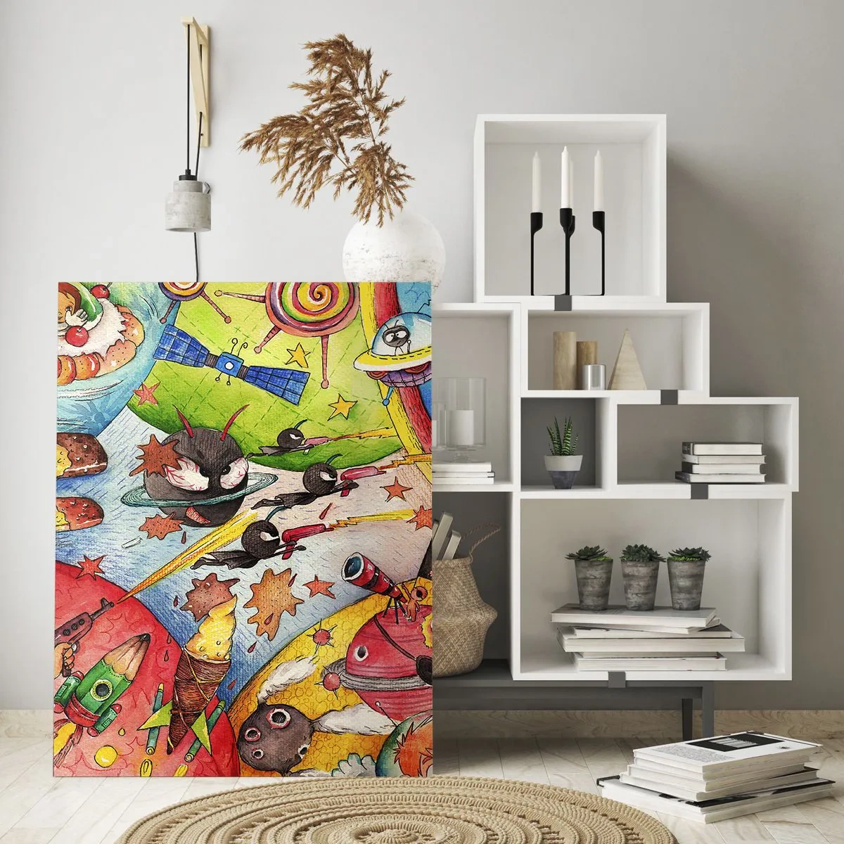 Üveg kép - Nagy űrkaland - 70x100 cm