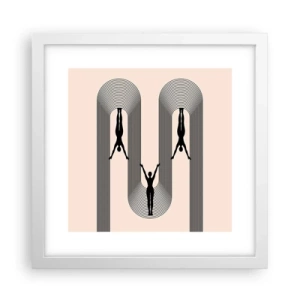 Poszter fekete keretben - Fejjel lefelé - 30x30 cm