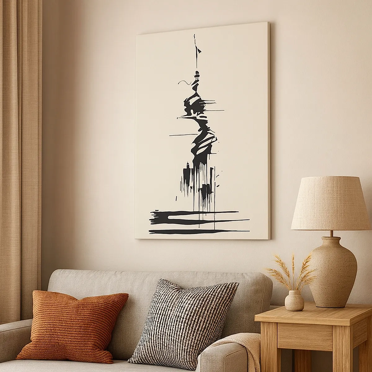 Vászonkép - Sietős absztrakció - 50x70 cm