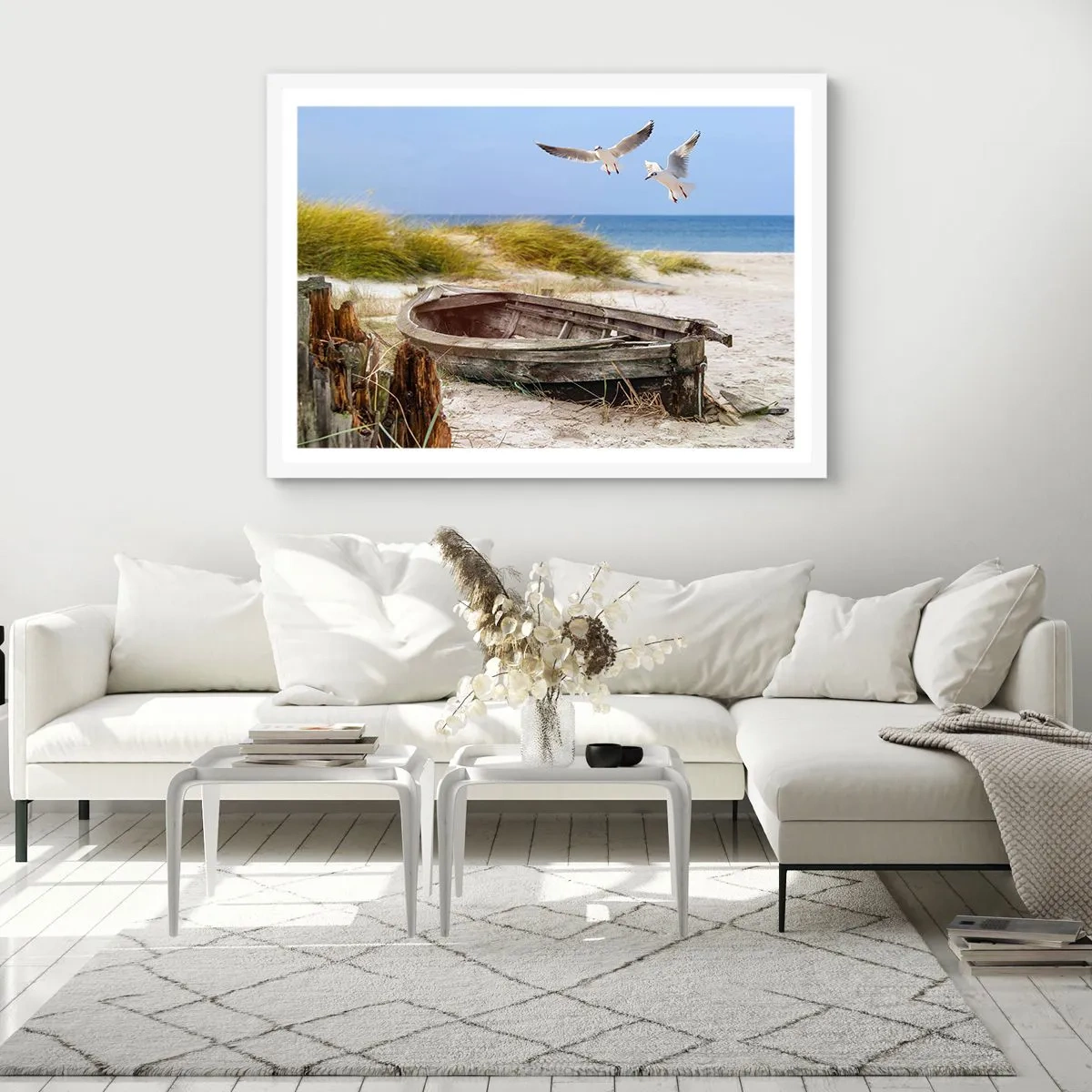 Poszter fekete keretben - Szélben fürödve - 100x70 cm