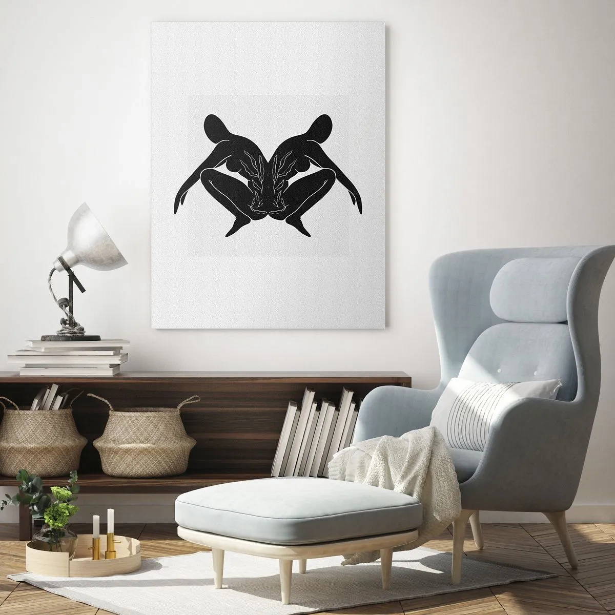 Üveg kép - Egy közös lélek - 50x70 cm