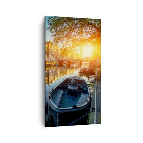 Vászonkép - Reggel Amszterdamban - 45x80 cm