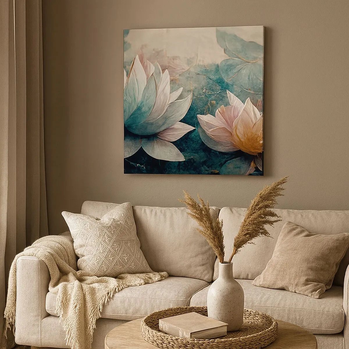 Vászonkép - Tavi csillagok - 30x30 cm