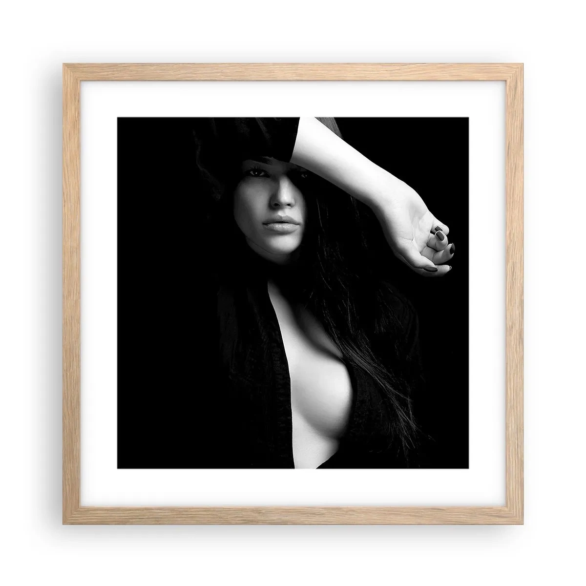 Poszter világos tölgy keretben - A csábítás iskolája - 40x40 cm