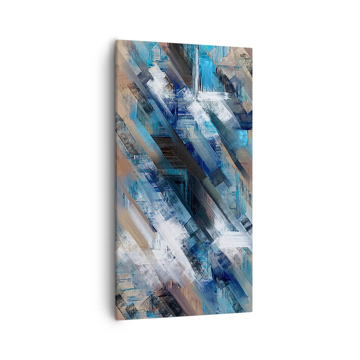 Vászonkép - Kék ferdén - 55x100 cm