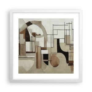 Poszter fekete keretben - Városkép 2.0 - 40x40 cm