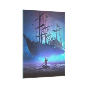 Üveg kép - Találkozás a tenger mítoszával - 70x100 cm