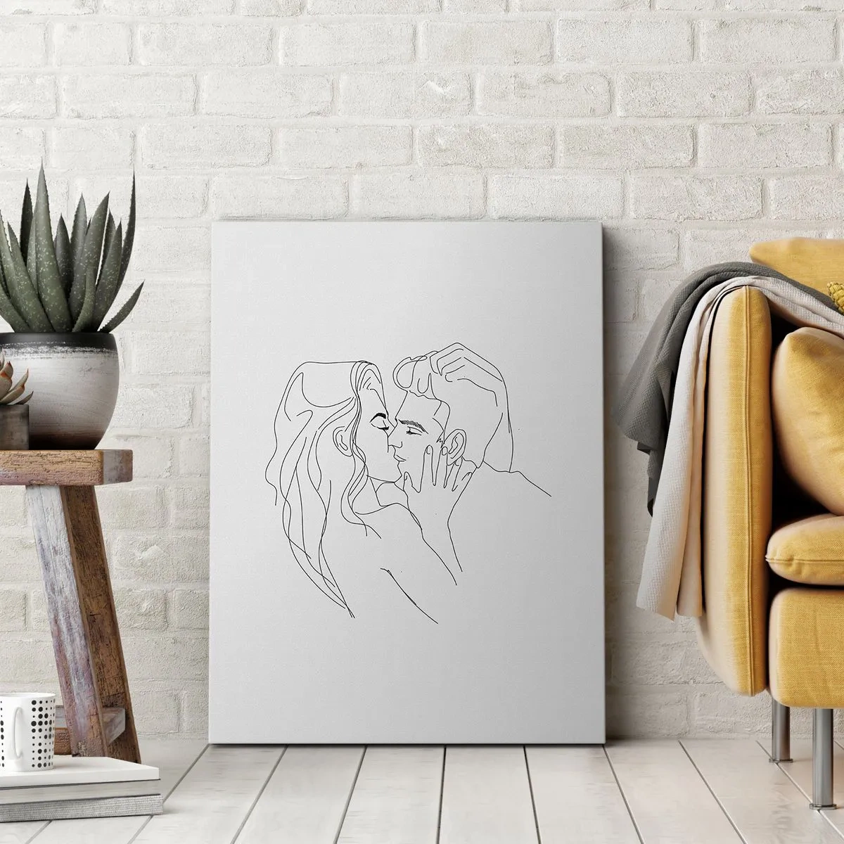 Vászonkép - Ugyanaz a vonalón - 45x80 cm