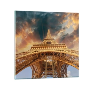 Üveg kép - Ahogy az emberiség eljutott az egekig - 70x70 cm