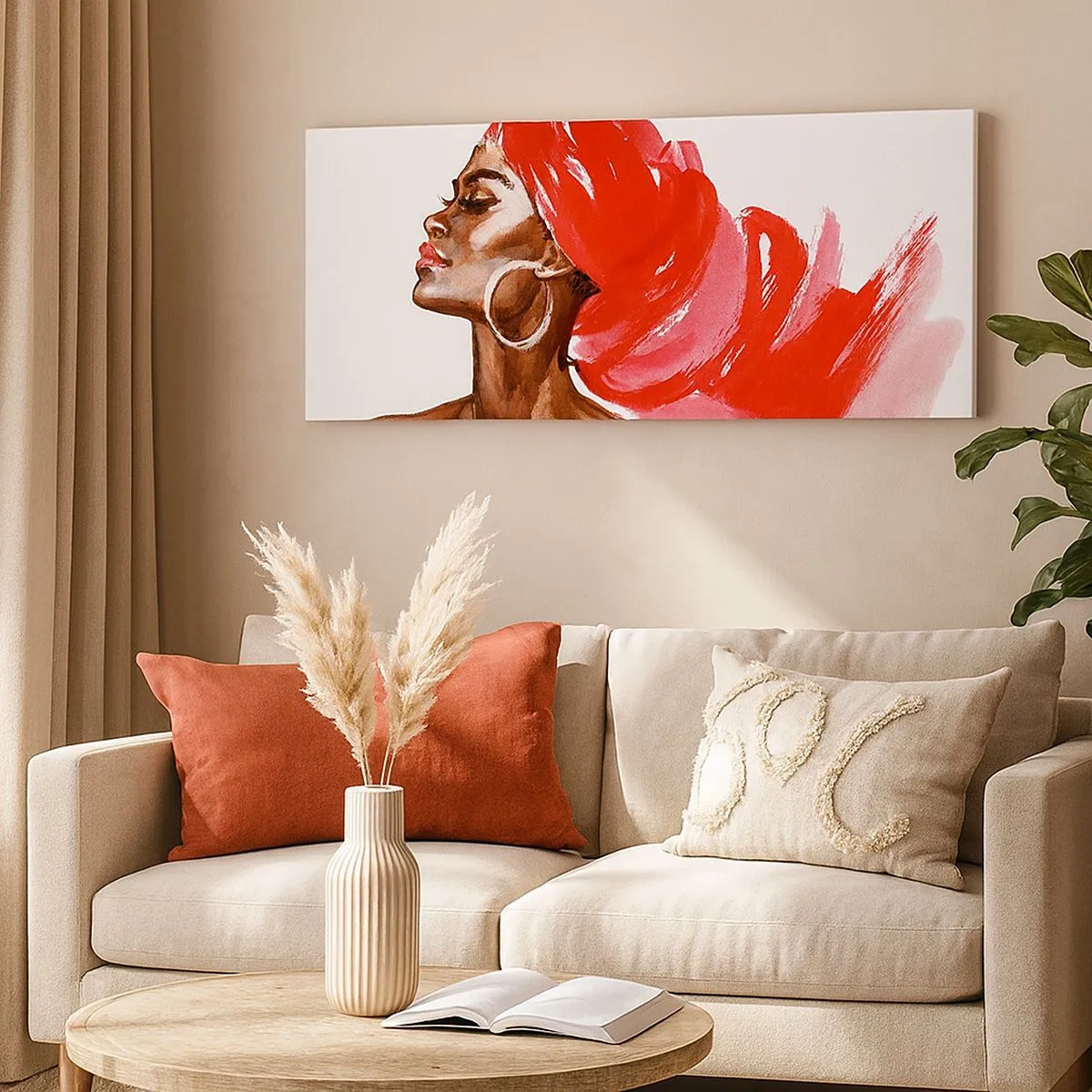 Vászonkép - "Van egy szél, ami kinyitja az ember orrlyukait” - 100x40 cm