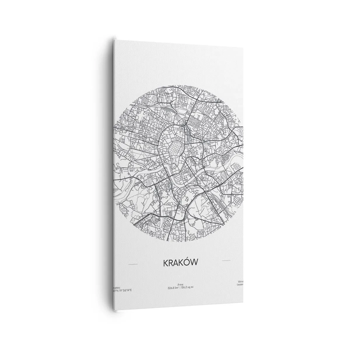 Vászonkép - Krakkó anatómiája - 65x120 cm