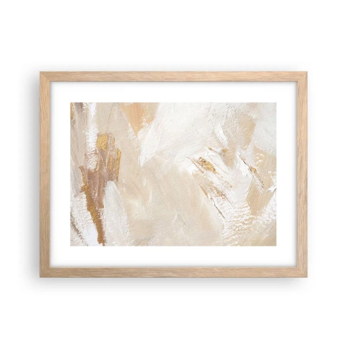 Poszter világos tölgy keretben - Pasztell kompozíció - 40x30 cm