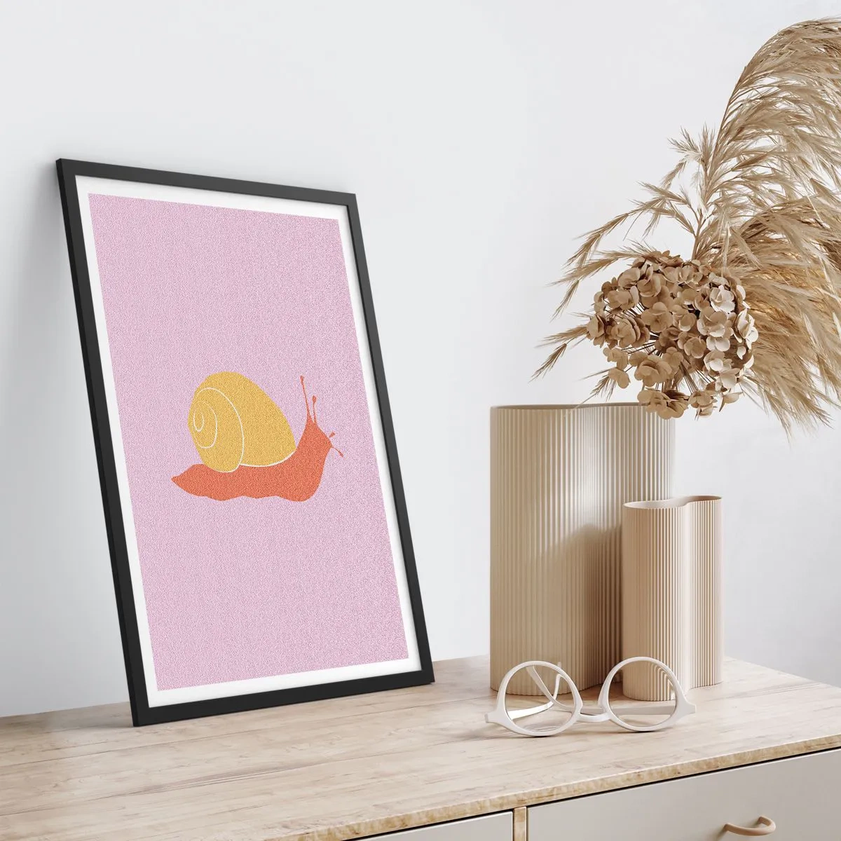 Poszter fehér keretben - Nem kell sietni - 61x91 cm