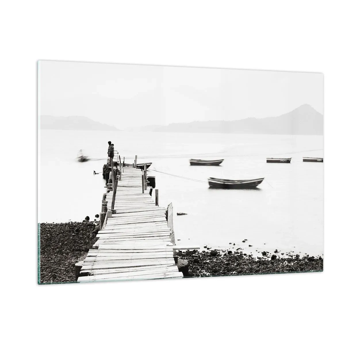Üveg kép - Csendes és tiszta víz felett - 120x80 cm
