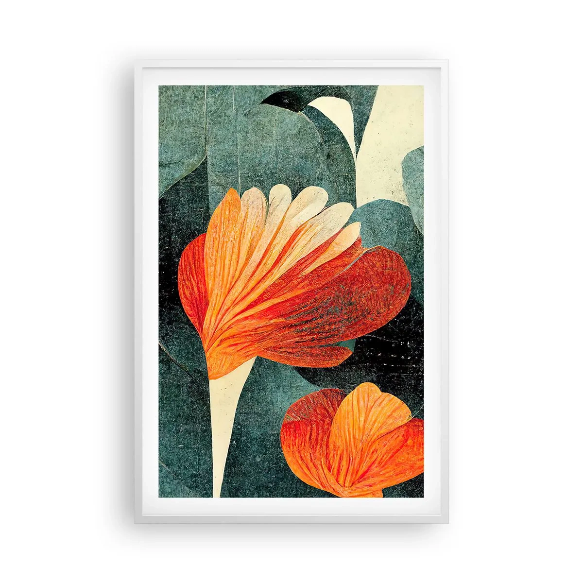 Poszter fekete keretben - A trópusok forrósága és a zöldellő hűvösség - 61x91 cm