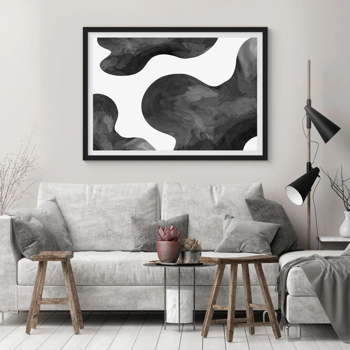 Poszter fehér keretben - A tejút - 91x61 cm