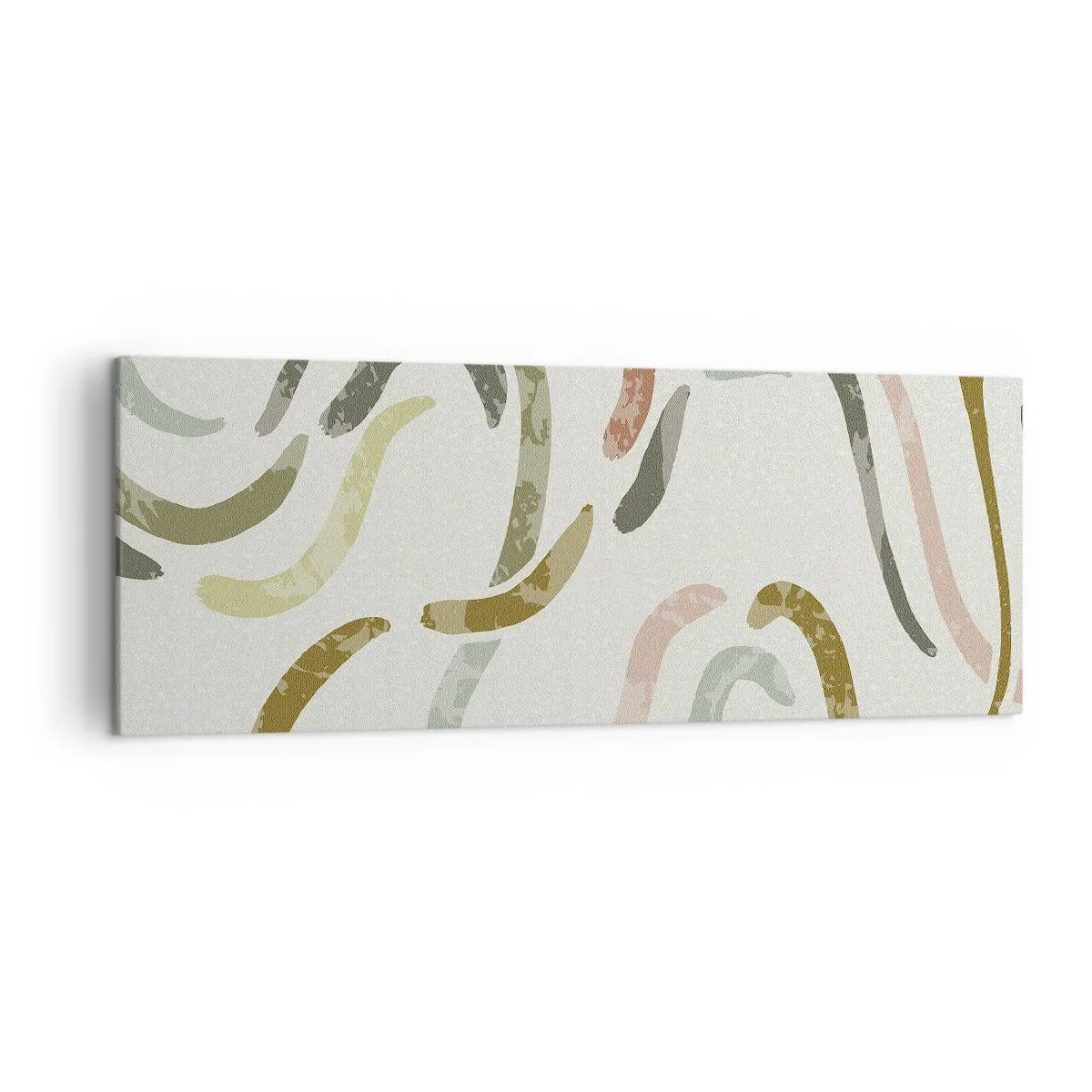 Vászonkép - Az absztrakció vidám tánca - 140x50 cm