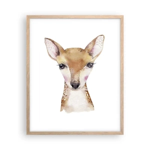 Poszter világos tölgy keretben - Az ártatlanság természete - 40x50 cm