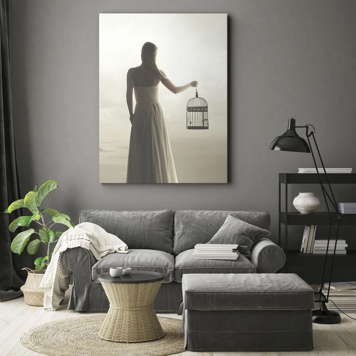 Vászonkép - Légy szabad - 55x100 cm