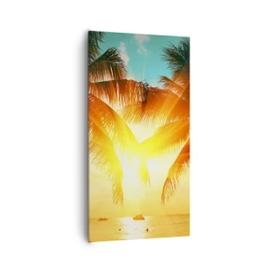 Vászonkép - Egzotikus pár - 65x120 cm