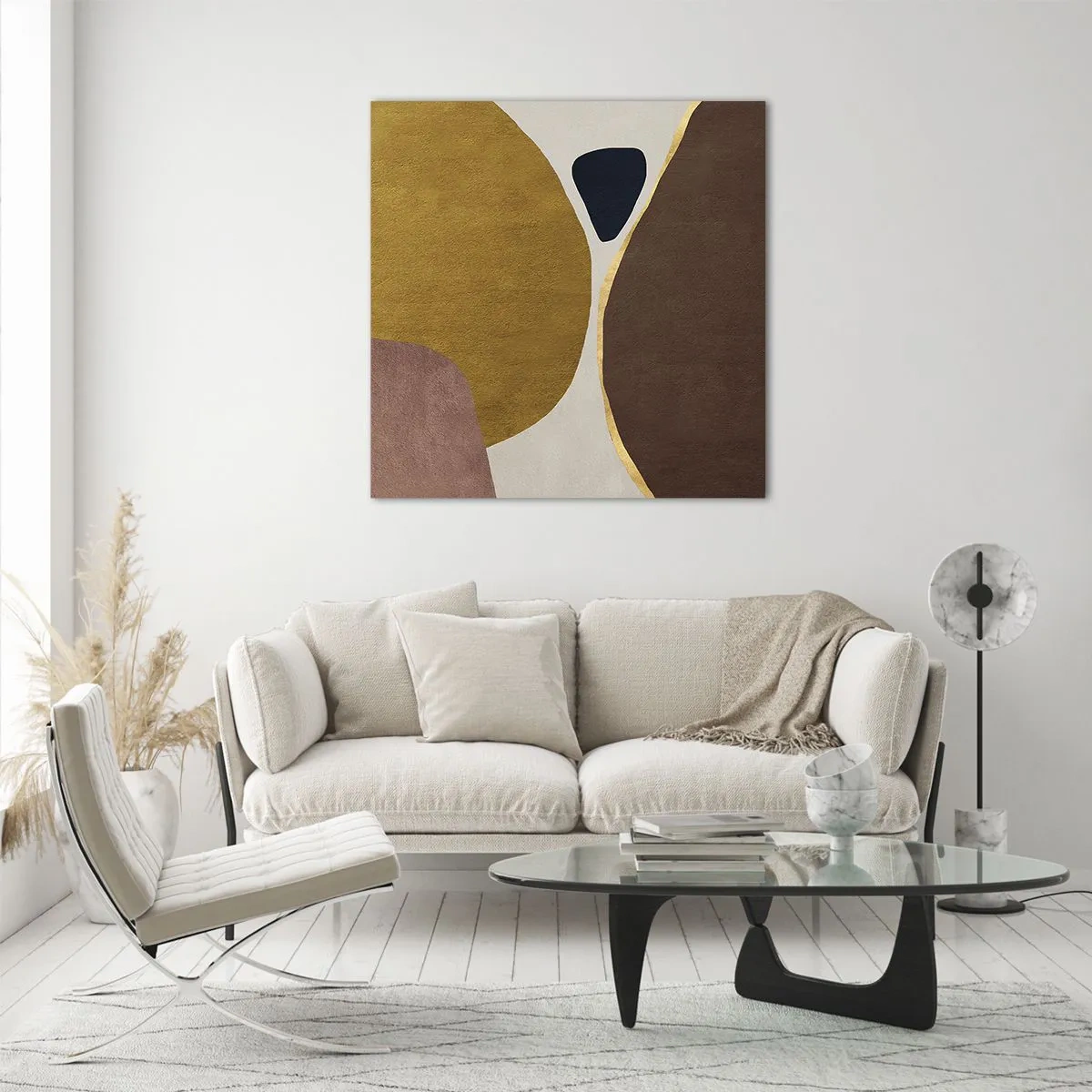 Üveg kép - Absztrakció - egy hely a térben - 40x40 cm