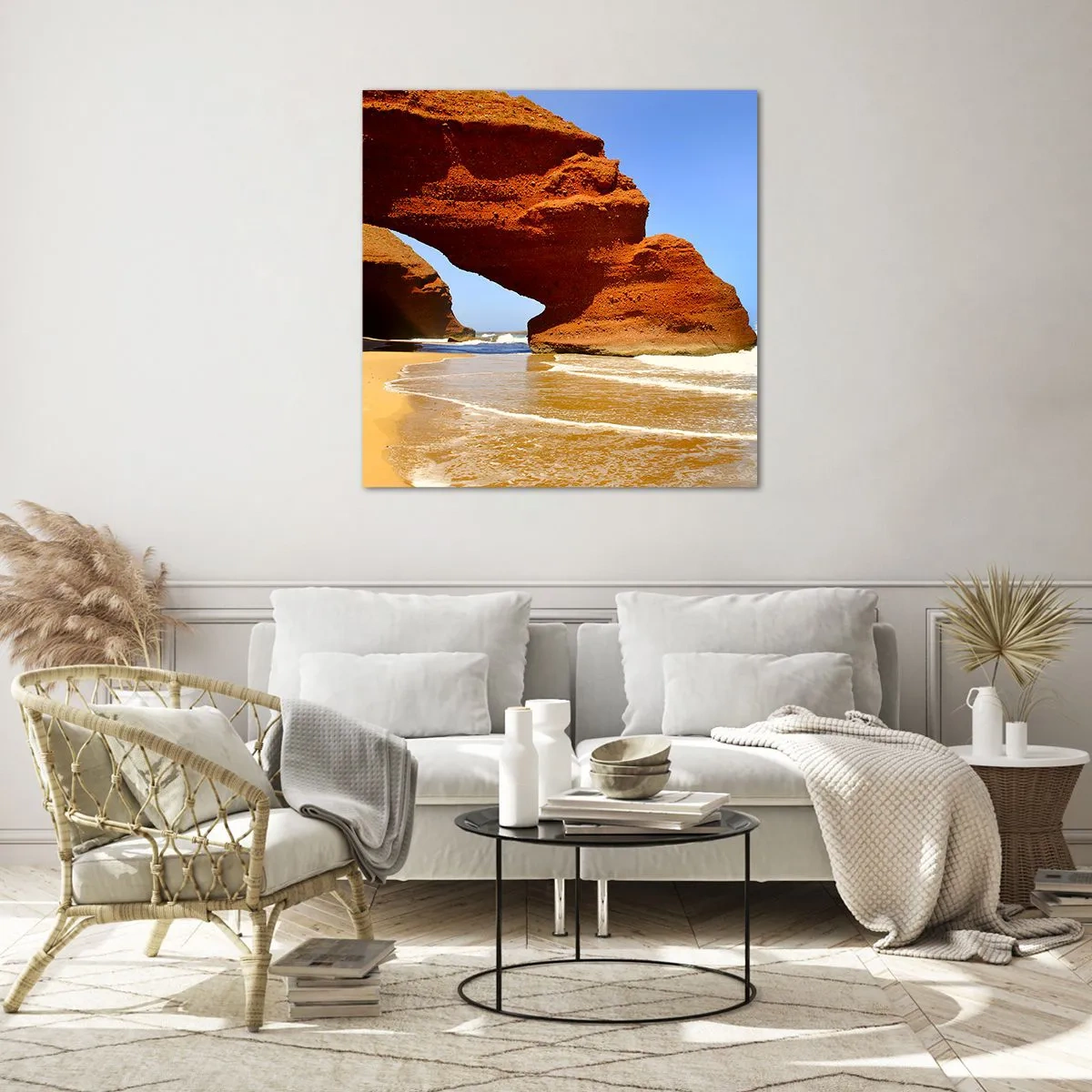 Üveg kép - Víz és szél évezredek óta - 40x40 cm