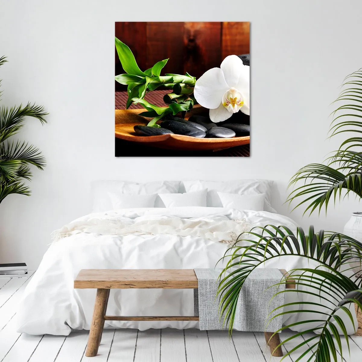 Vászonkép - Engedd át magad a természet érintésének - 60x60 cm