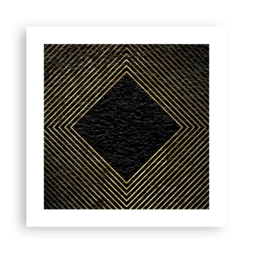 Poszter - Geometria glamour stílusban - 40x40 cm