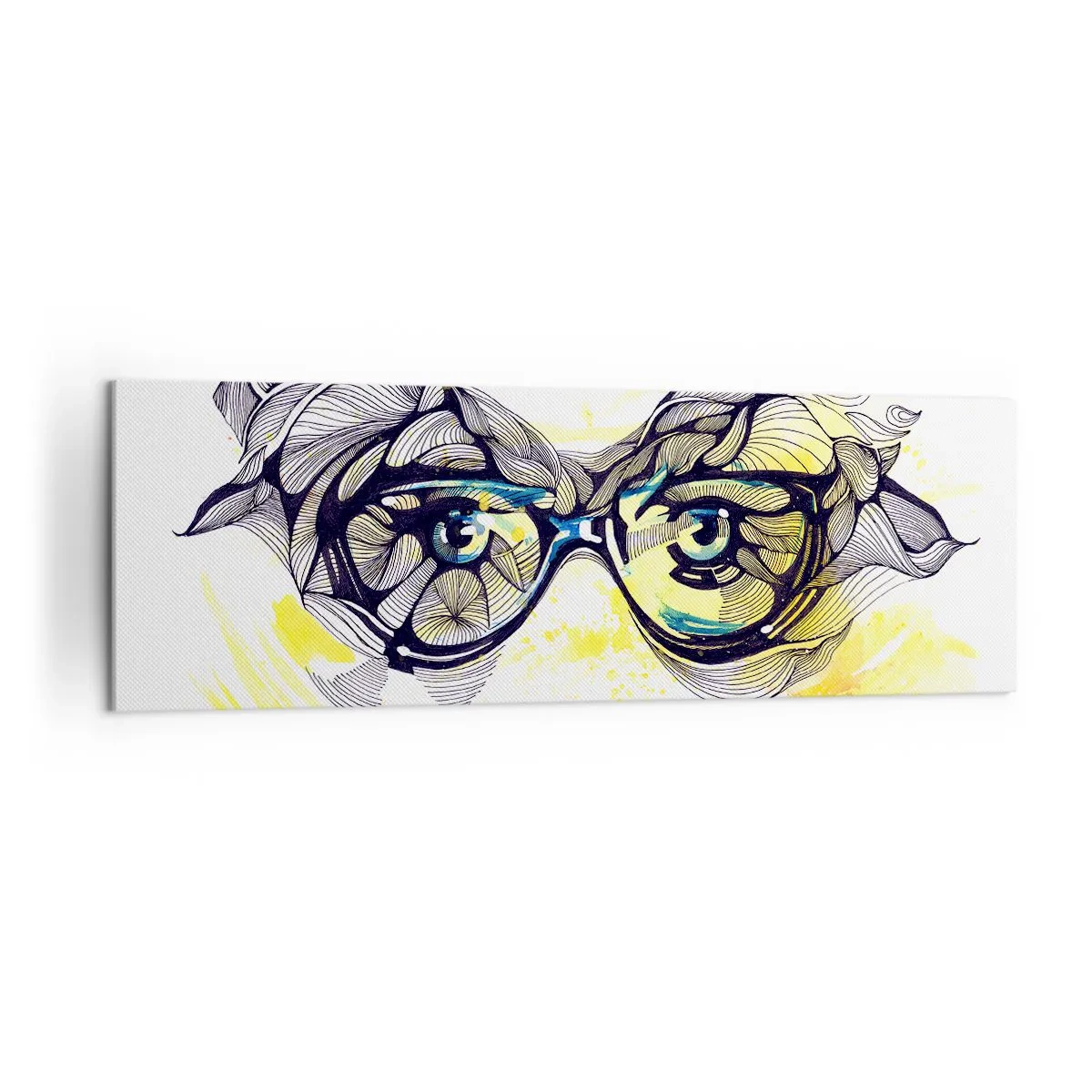 Vászonkép - Kék szemüvegen keresztül - 160x50 cm
