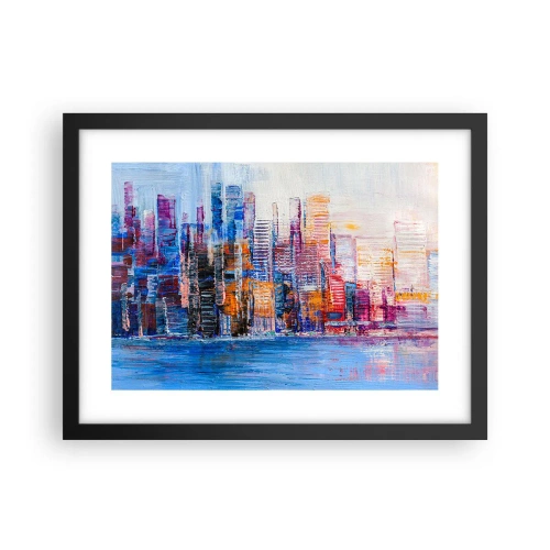Poszter fehér keretben - Egy vidám metropolisz - 40x30 cm