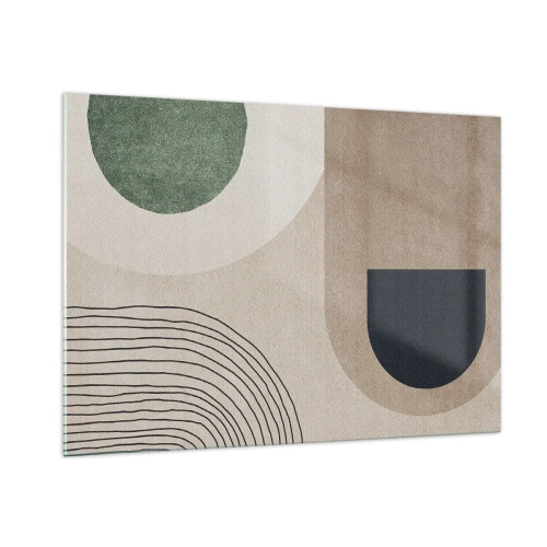 Üveg kép - Egy ovális szelídsége - 100x70 cm