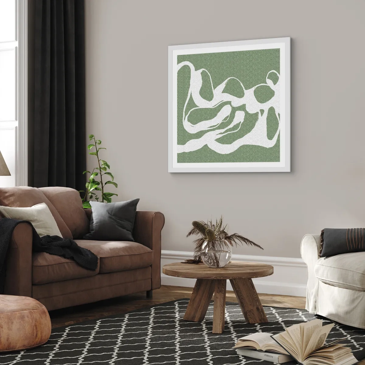 Poszter fekete keretben - A tér hívása - 60x60 cm