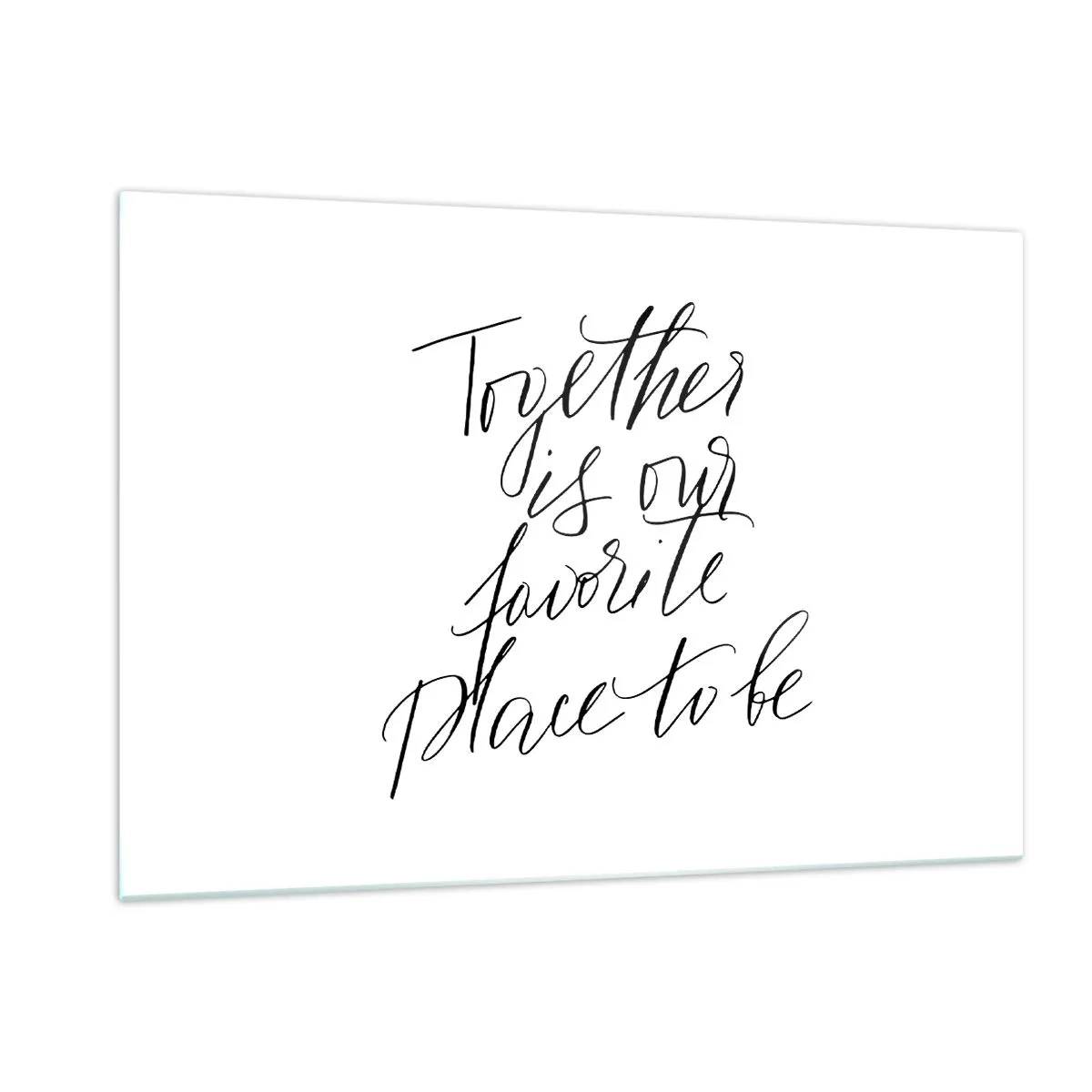 Üveg kép - Te is érzed? - 120x80 cm