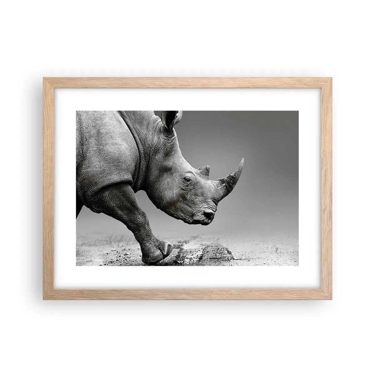 Poszter világos tölgy keretben - Megállíthatatlan erő - 40x30 cm