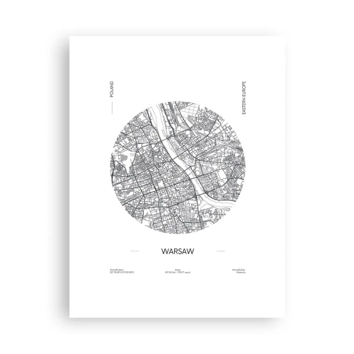 Poszter - Varsó anatómiája - 30x40 cm