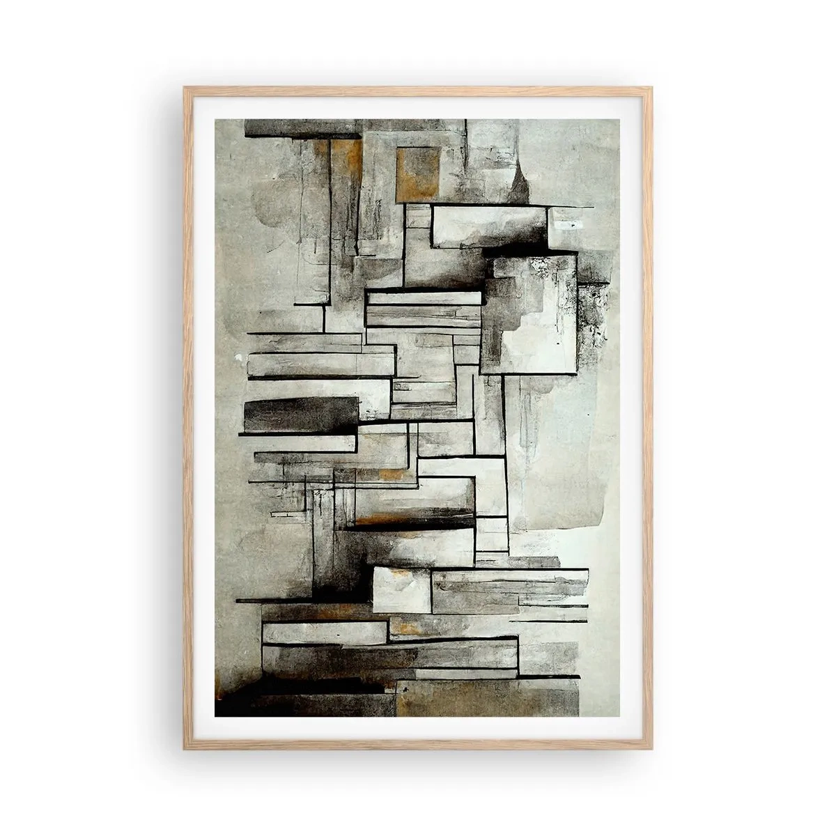 Poszter világos tölgy keretben - Az egyszerűség ereje - 70x100 cm