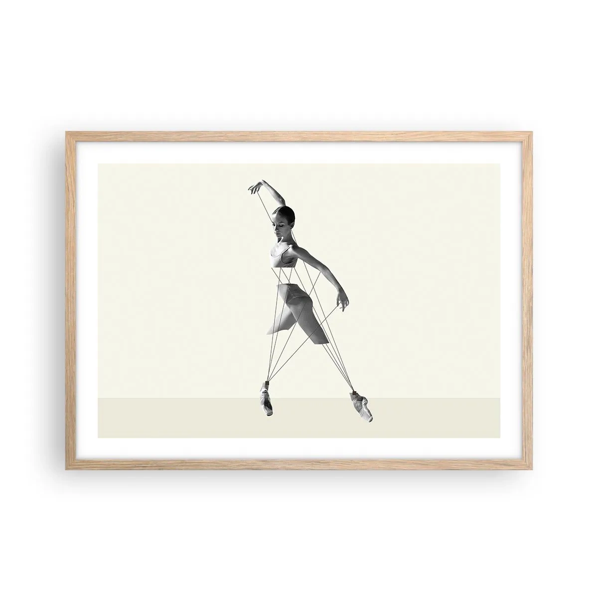 Poszter világos tölgy keretben - A világ színházában - 70x50 cm