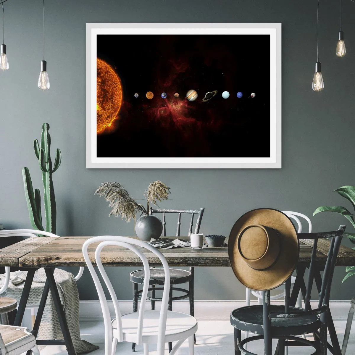 Poszter fekete keretben - A szomszédságunk - 91x61 cm