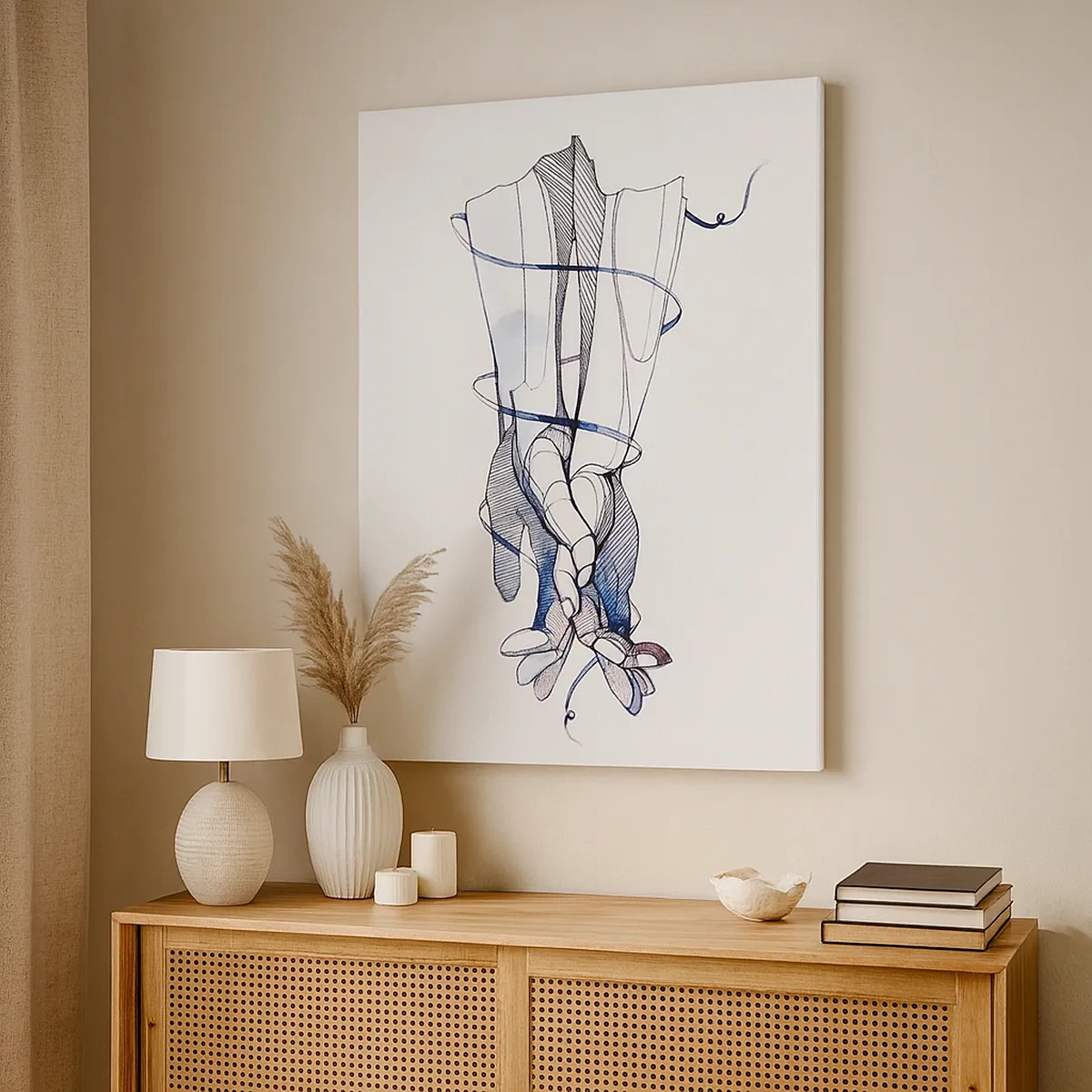 Vászonkép - Érintés tanulmányozása - 50x70 cm