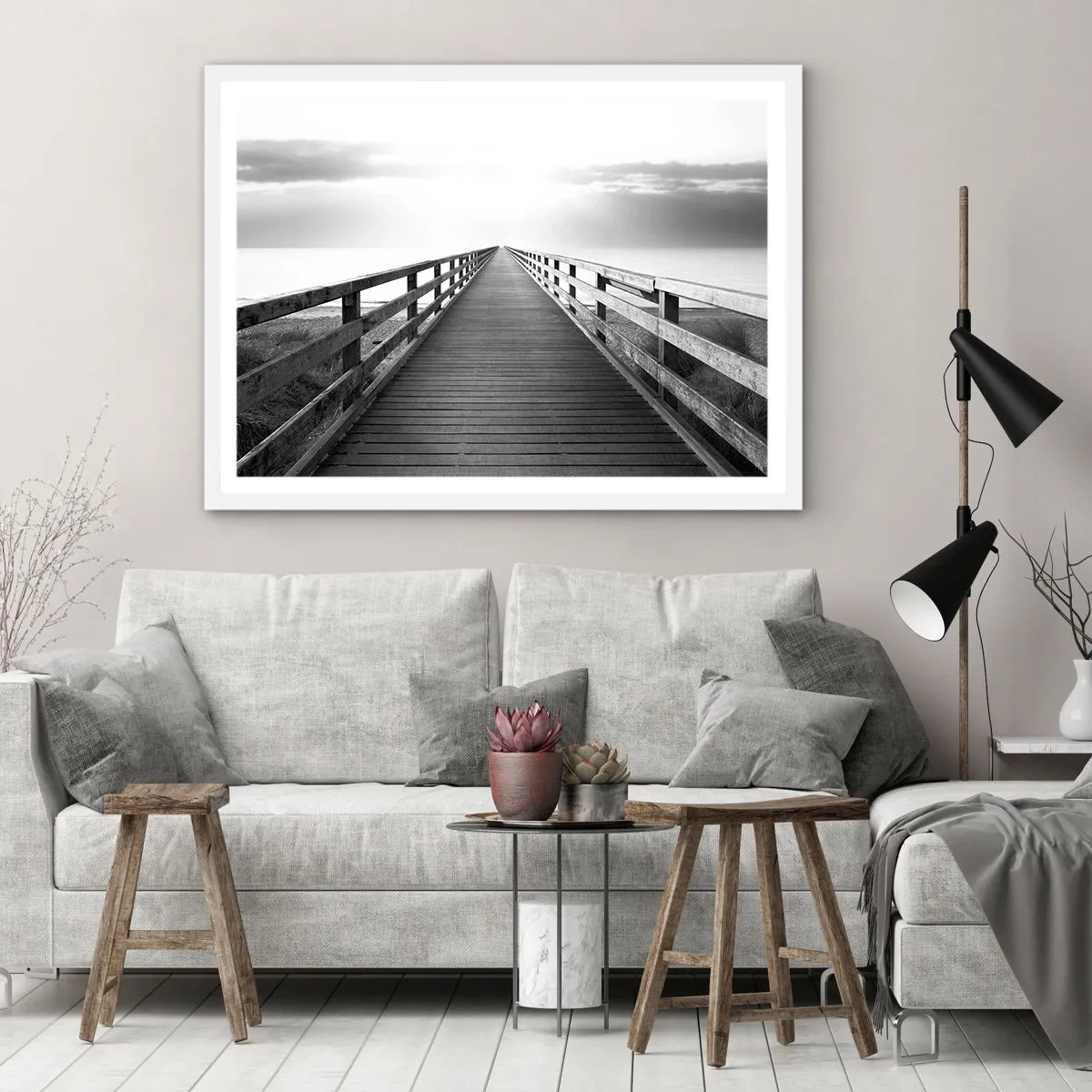 Poszter fekete keretben - A messzeségbe... - 50x40 cm
